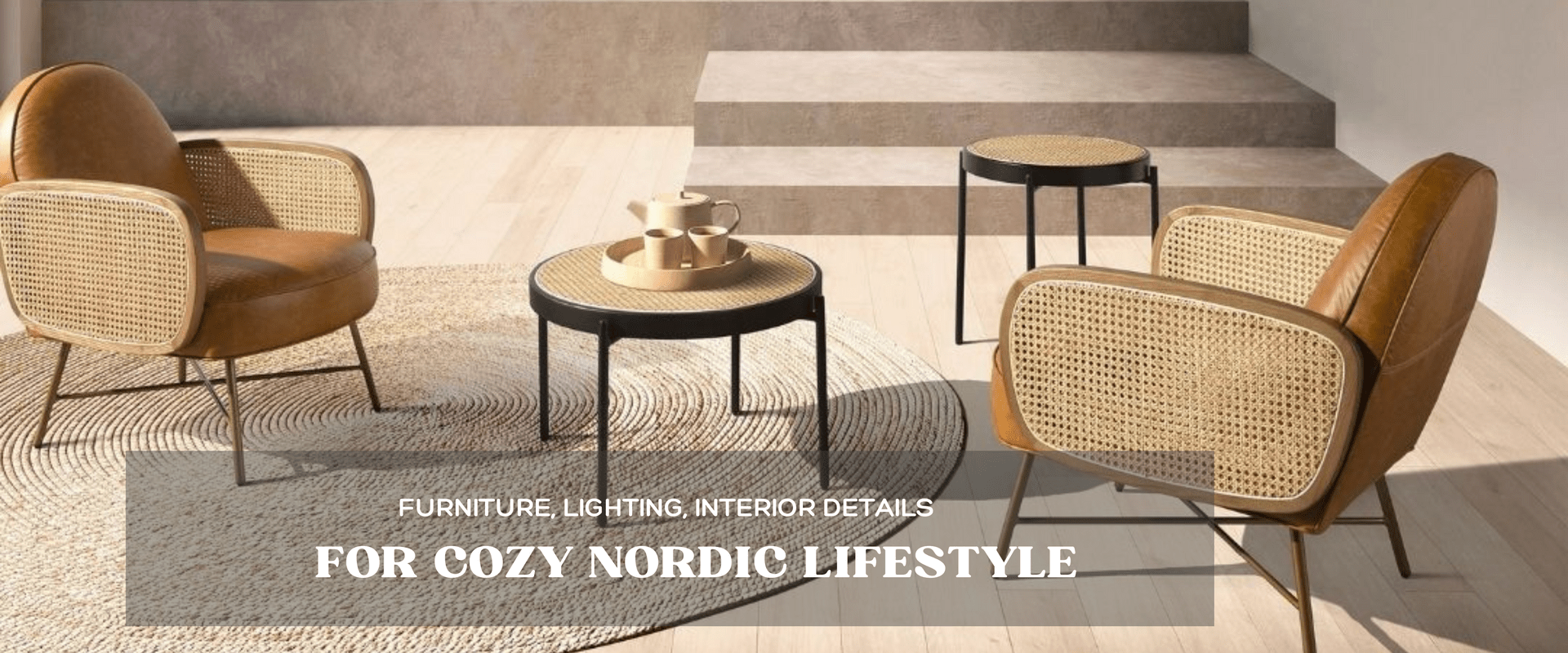 Furniture, lighting, interior details