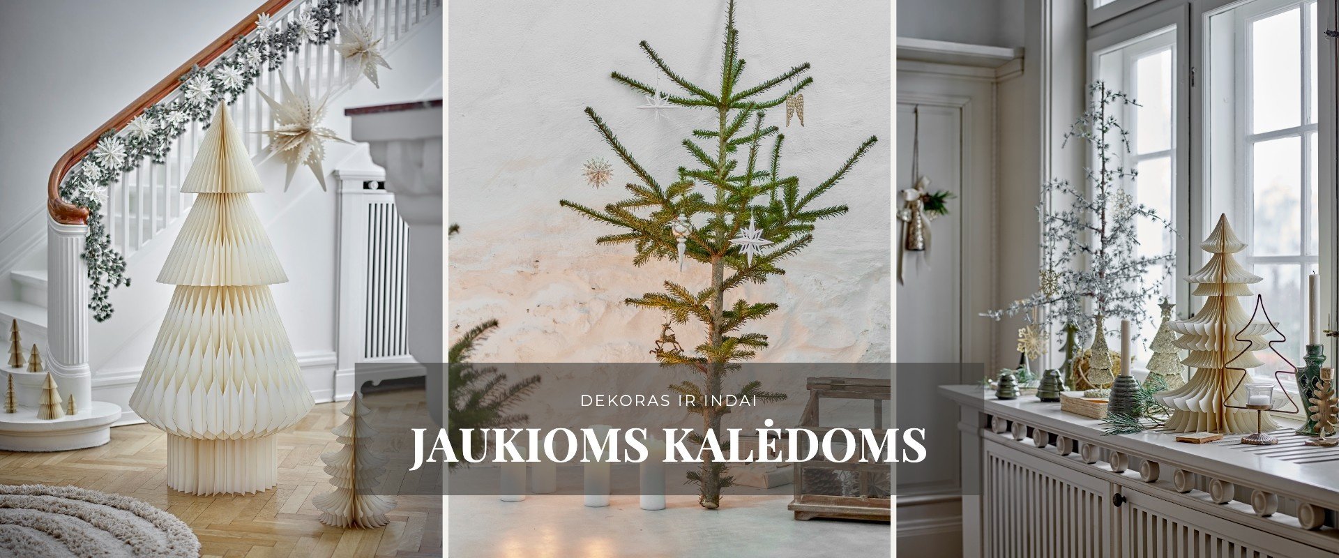 Dekoras ir indai jaukioms Kalėdoms