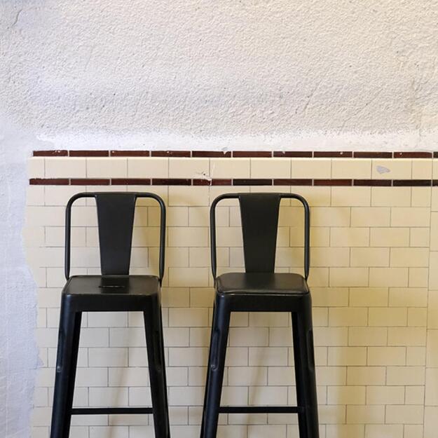 Baro kėdė COPENHAGEN, antikinė juoda  3