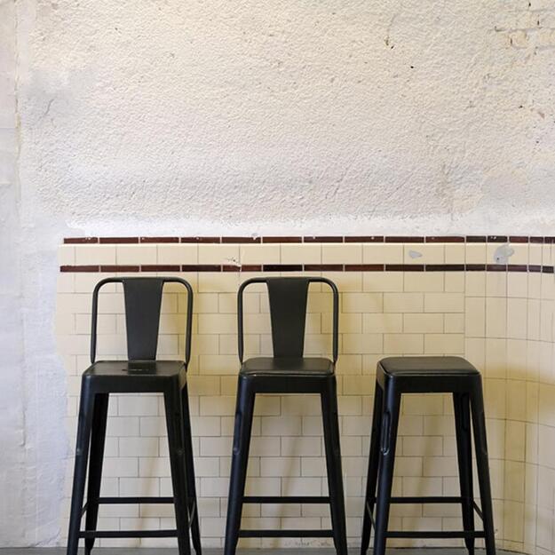 Baro kėdė COPENHAGEN, antikinė juoda  4