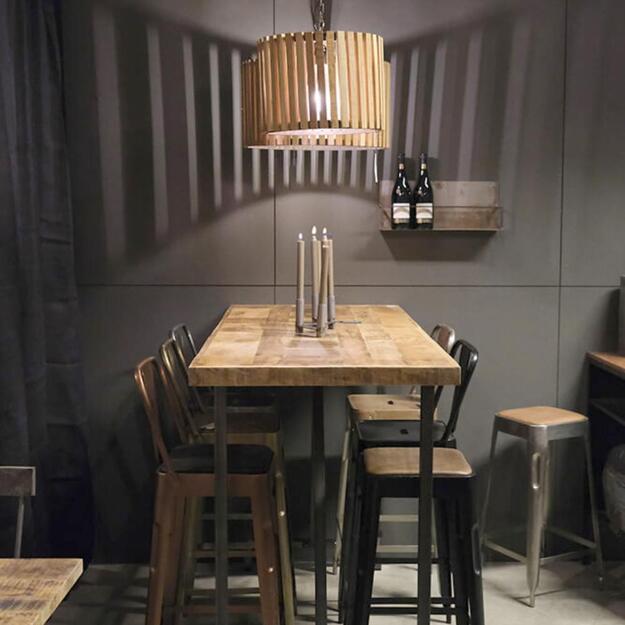 Baro kėdė COPENHAGEN, antikinė juoda  5