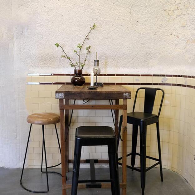 Baro kėdė COPENHAGEN, antikinė juoda  7