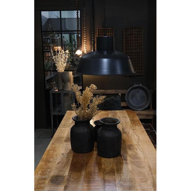 Valgomojo stalas RONALDO su juodu rėmu  5