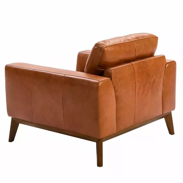 Rudas karvės odos fotelis 2