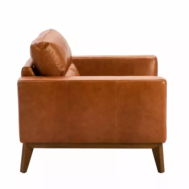 Rudas karvės odos fotelis 3