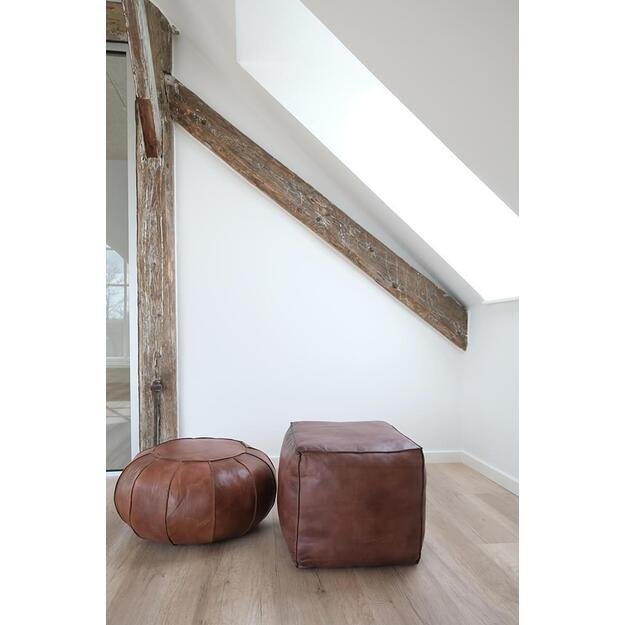 Pufas TAZI, odinis, kvadratinis  4