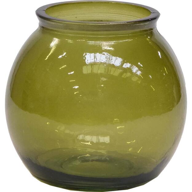 Stiklo vaza WINSLET, S, alyvuogių žalia 