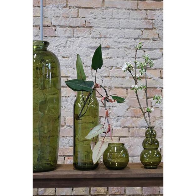 Stiklo vaza WINSLET, S, alyvuogių žalia  1