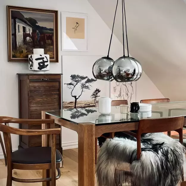 HARRY Smoke / Black – trijų pakabinamų šviestuvų komplektas 2