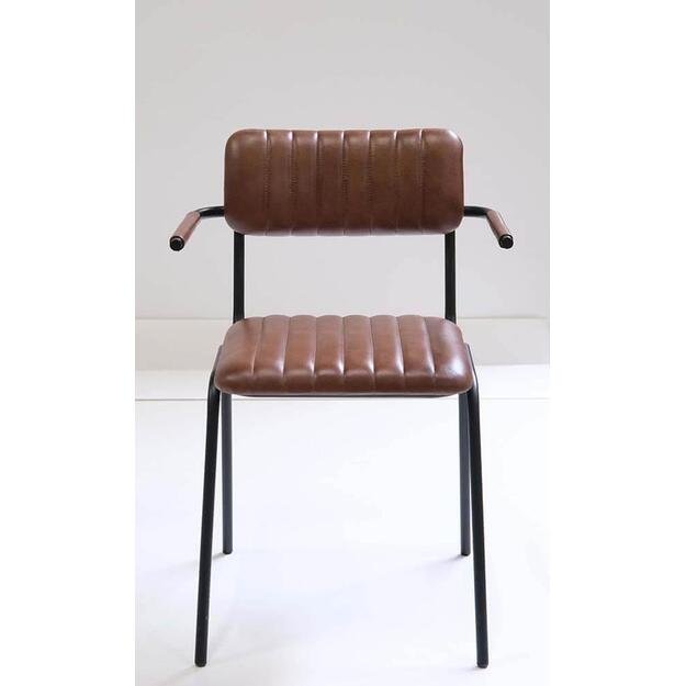 Valgomojo kėdė DINER, ruda/juoda 1