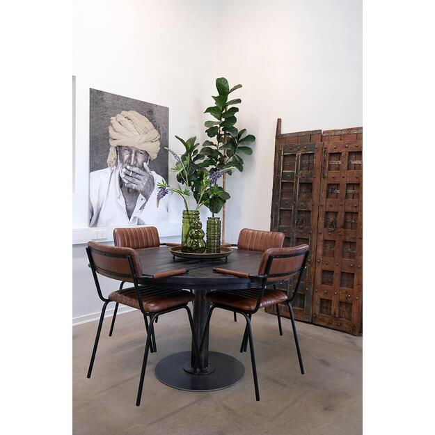 Valgomojo kėdė DINER, ruda/juoda 4