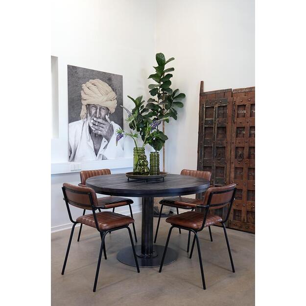 Valgomojo kėdė DINER, ruda/juoda 5