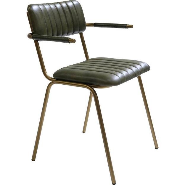 Valgomojo kėdė DINER, žalia/žalvaris