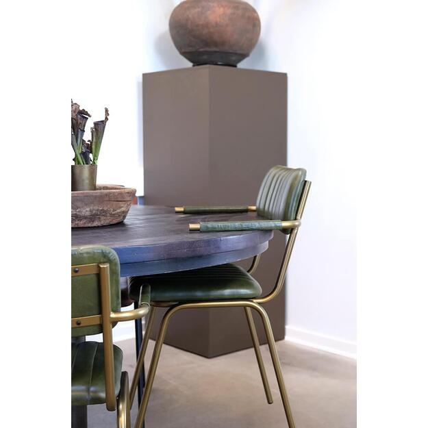 Valgomojo kėdė DINER, žalia/žalvaris 3