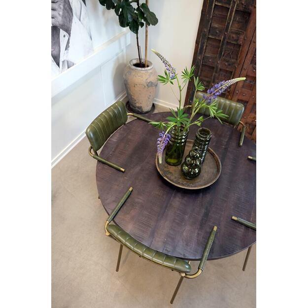 Valgomojo kėdė DINER, žalia/žalvaris 5