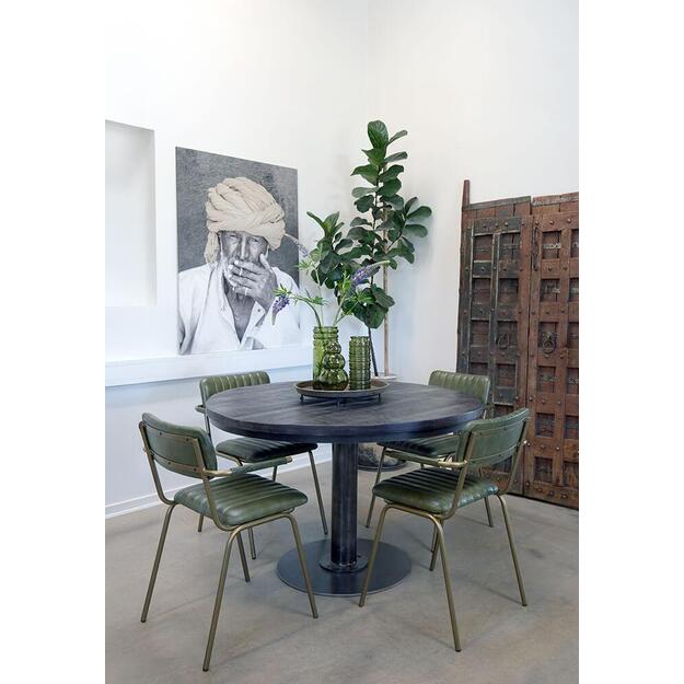 Valgomojo kėdė DINER, žalia/žalvaris 6