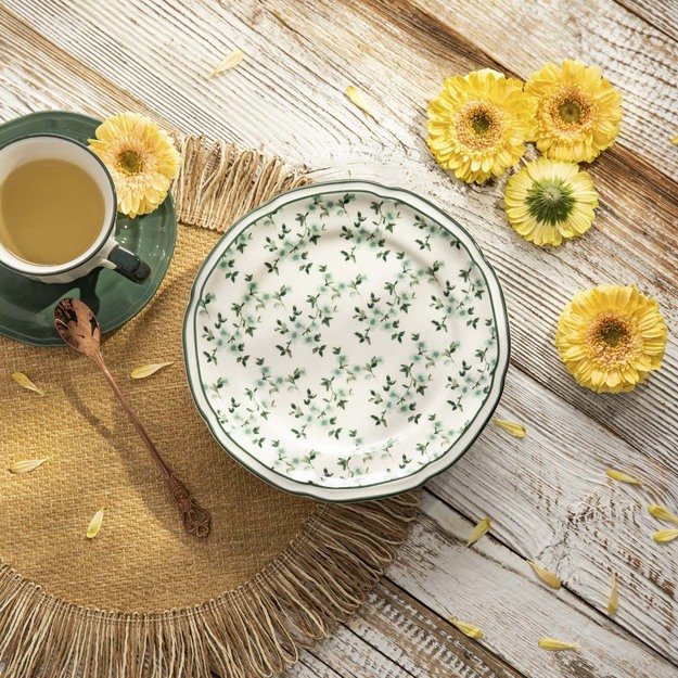 Desertinė lėkštė GRETA, žalia, 21 cm  1