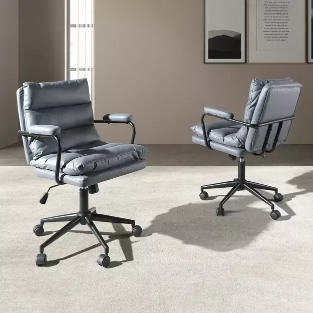 Besisukanti biuro kėdė, pilka 5