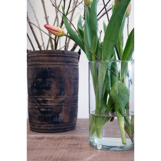 Cilindrinė stiklo vaza ASHLEY  1