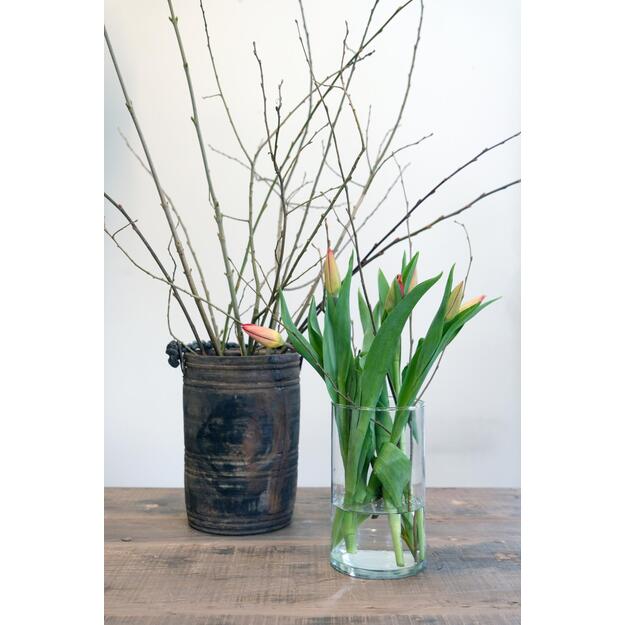 Cilindrinė stiklo vaza ASHLEY  2