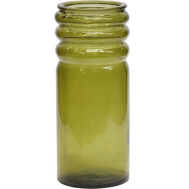 Stiklo vaza BEERY, alyvuogių žalia 