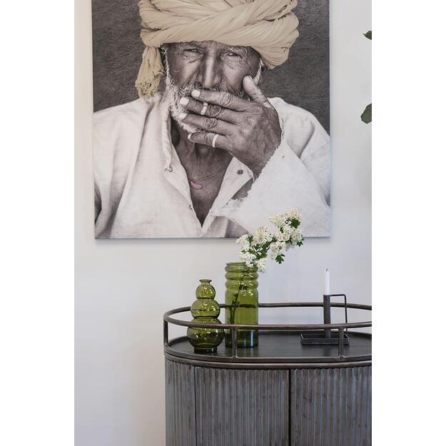 Stiklo vaza BEERY, alyvuogių žalia  1