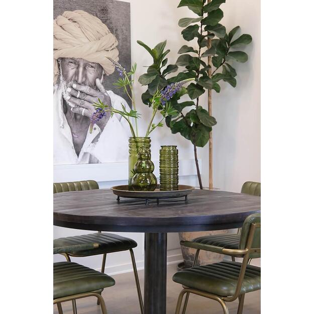 Stiklo vaza BEERY, alyvuogių žalia  2