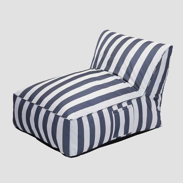 Lounge gultas MARIS, balta/mėlyna 