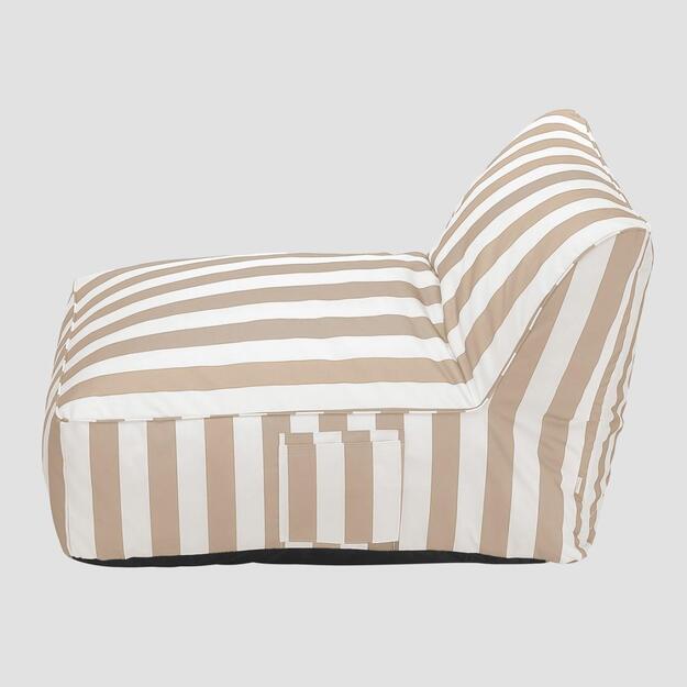 Lounge gultas MARIS, balta/beige 1