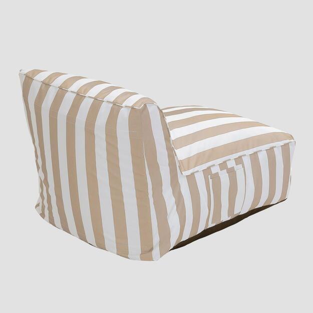 Lounge gultas MARIS, balta/beige 2