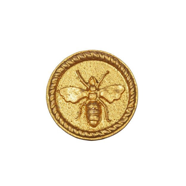 Sendinta rankenėlė Gold Bee Round Drawer Knob